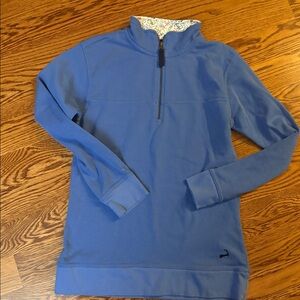 Cuffys Of Cape Cod Womens 1/4 Zip Blue Sweatshirt Size M